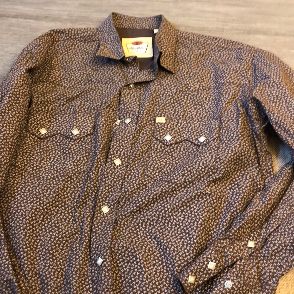 Larry Mahan Pearl Snap Shirt L